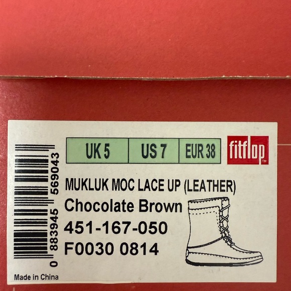 Fitflop Mukluk Moc Leather Lace Up - Picture 11 of 11